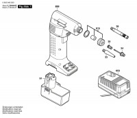 Bosch 0 603 945 642 PAG 9,6 V Air Pump 9.6 V / GB Spare Parts PAG9,6V